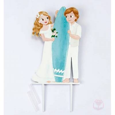 Figura tarta de boda Surf-W020