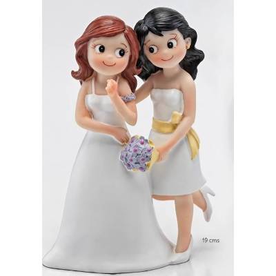 Figura tarta de boda Chicas